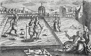 Croquet, ca. 1650 door English School